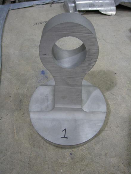 Waterjet cutting round bar