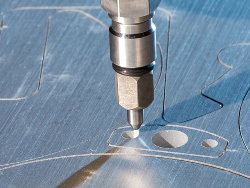 water jet cutting kerf width