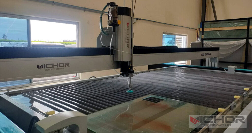 Waterjet Glass Cutting with VICHOR Waterjet